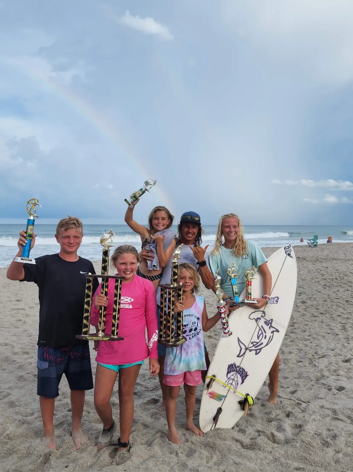 Guests enjoying a surf experience at a Cocoa Beach surf school
